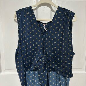 Free People Tie Front Top